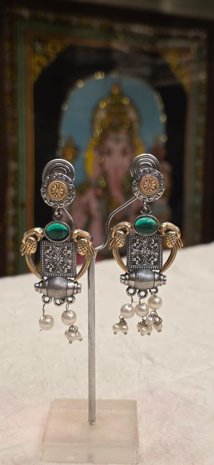 Lunara Disc Drop Earrings (Style 3)